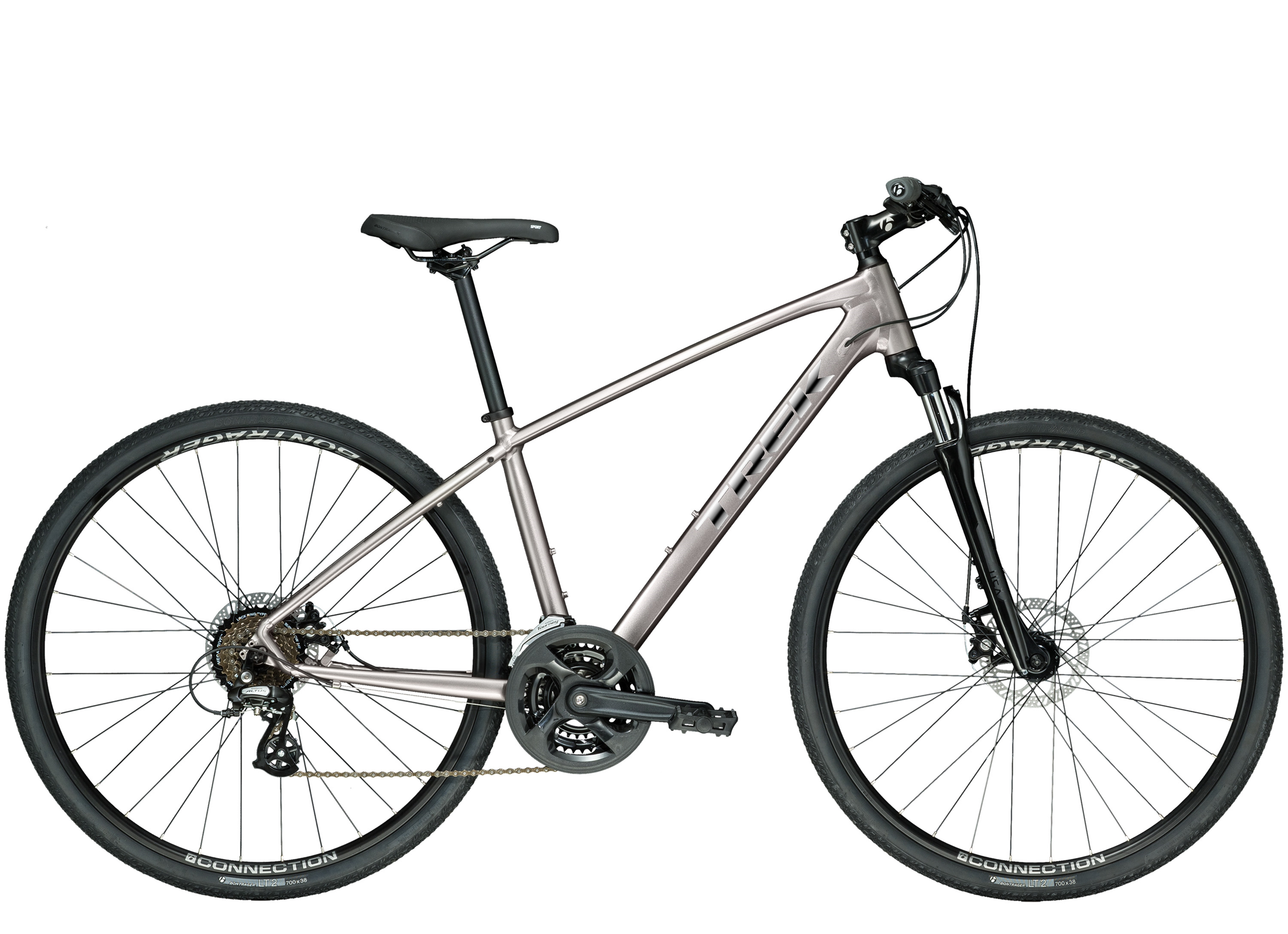 Men's Trek Dual Sport 1 DISC - all-road capability rolling from path 